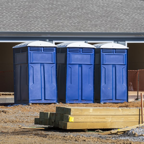 what is the maximum capacity for a single porta potty in Happy Texas